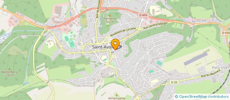 localisation de l'entreprise SCI AZUR  SAINT-AVOLD