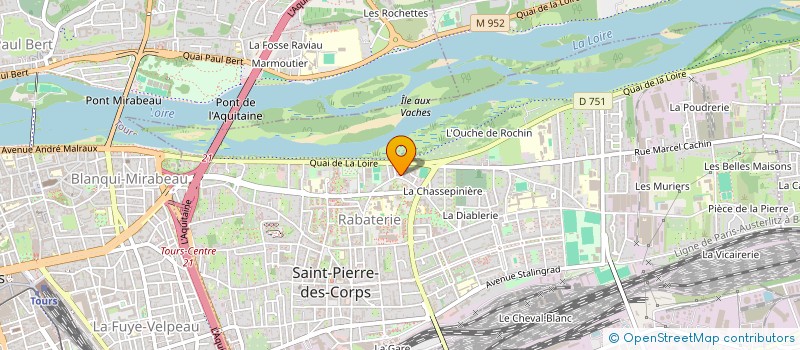 localisation de l'entreprise SCI AZUR  SAINT-PIERRE-DES-CORPS