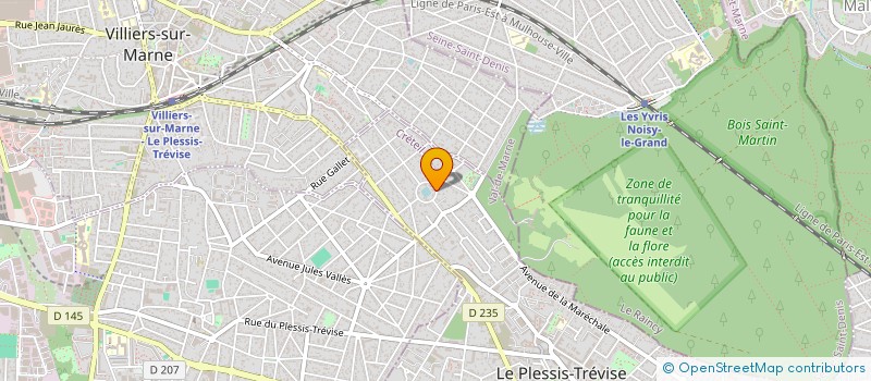 localisation de l'entreprise SCI AZUR à LE PLESSIS-TREVISE