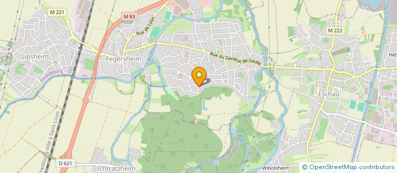 localisation de l'entreprise SCI AZUR  FEGERSHEIM