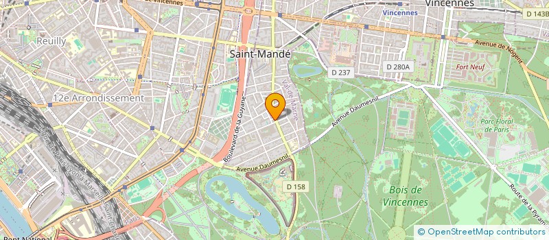 localisation de l'entreprise SCI AZUR à SAINT-MANDE