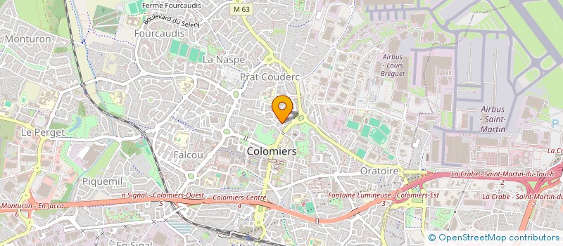 localisation de l'entreprise SCI AZUR à COLOMIERS