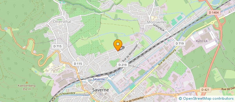 localisation de l'entreprise SCI AZUR  SAVERNE