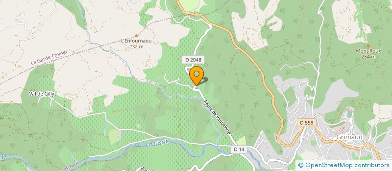 localisation de l'entreprise SCI AZUR BLU à GRIMAUD