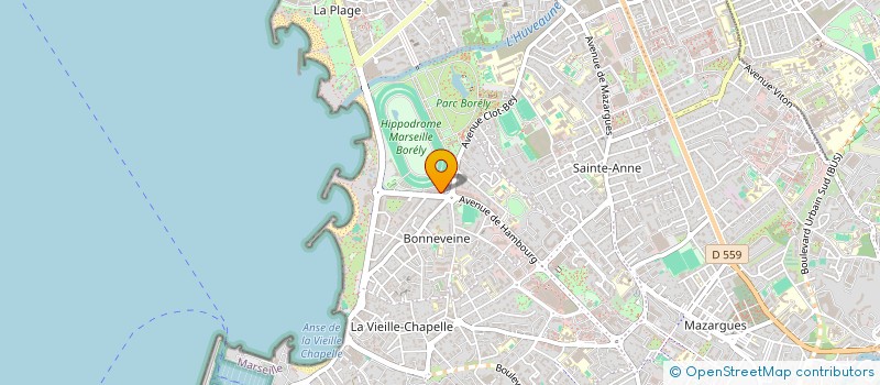 localisation de l'entreprise SCI AZUR BONNEVEINE à MARSEILLE