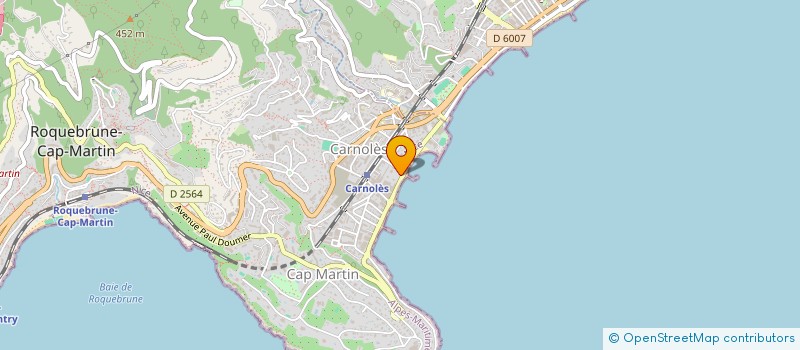 localisation de l'entreprise SCI AZUR BOURGOGNE à ROQUEBRUNE-CAP-MARTIN