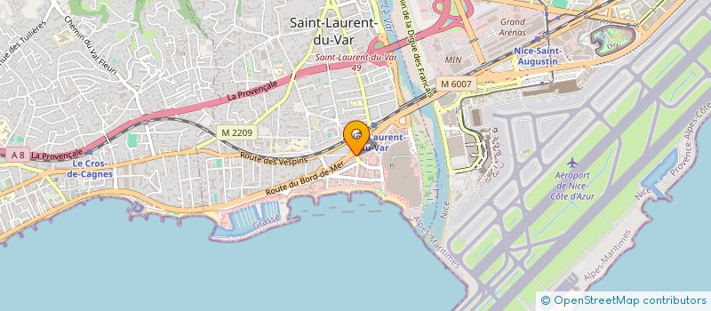 localisation de l'entreprise SCI AZUR CAP à SAINT-LAURENT-DU-VAR