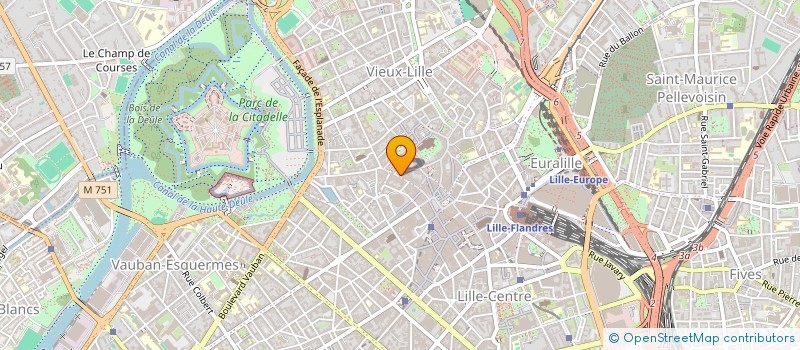 localisation de l'entreprise SCI AZUR COM à LILLE