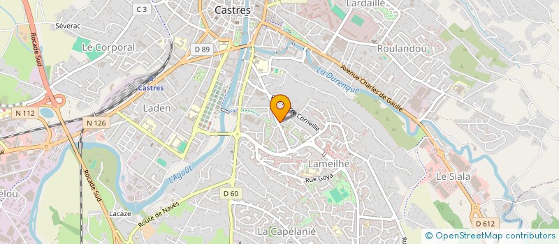 localisation de l'entreprise SCI AZUR FUNELYS  CASTRES