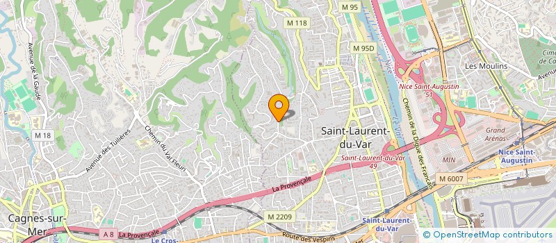 localisation de l'entreprise SCI AZUR IMMO INVEST à SAINT-LAURENT-DU-VAR