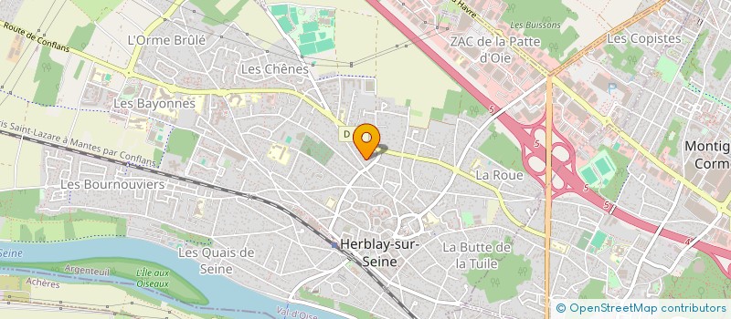 localisation de l'entreprise SCI AZUR IMMOBILIER  HERBLAY-SUR-SEINE