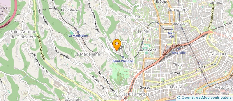 localisation de l'entreprise SCI AZUR LOCATION à NICE