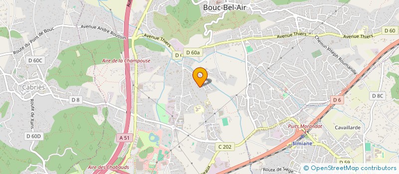 localisation de l'entreprise SCI AZUR PROJECT à BOUC-BEL-AIR