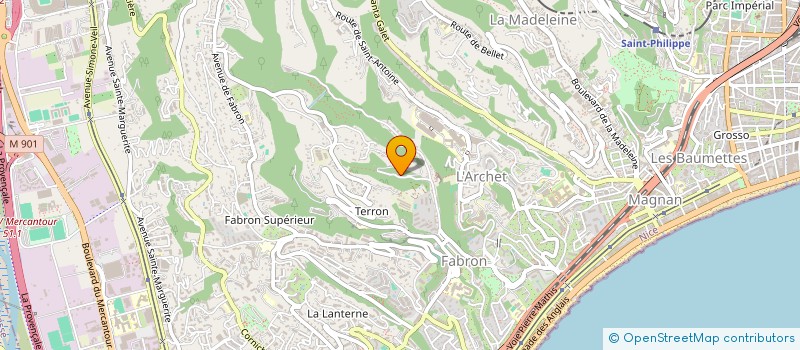 localisation de l'entreprise SCI AZUR PROPERTIES à NICE