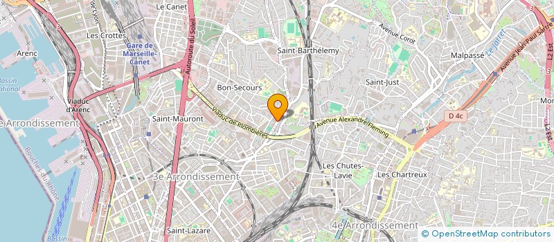 localisation de l'entreprise SCI AZUR PROVENCE 13 à MARSEILLE