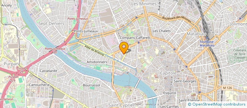 localisation de l'entreprise SCI AZUR SB  TOULOUSE