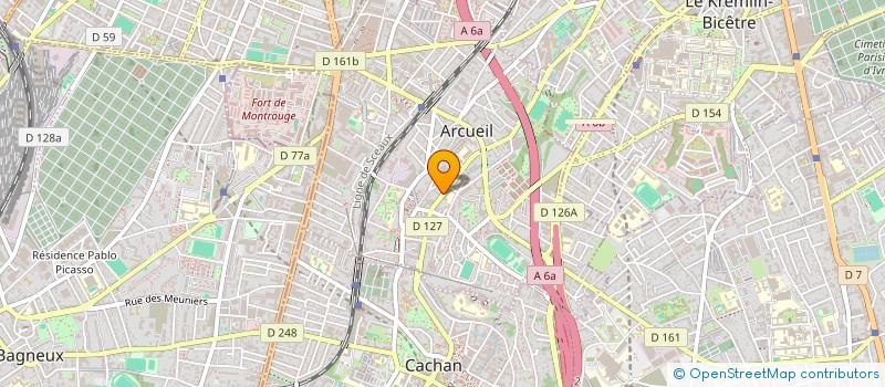 localisation de l'entreprise SCI AZURA à ARCUEIL