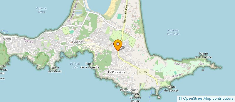 localisation de l'entreprise SCI AZURA à HYERES
