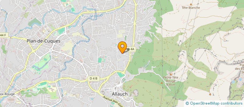 localisation de l'entreprise SCI AZURA  ALLAUCH