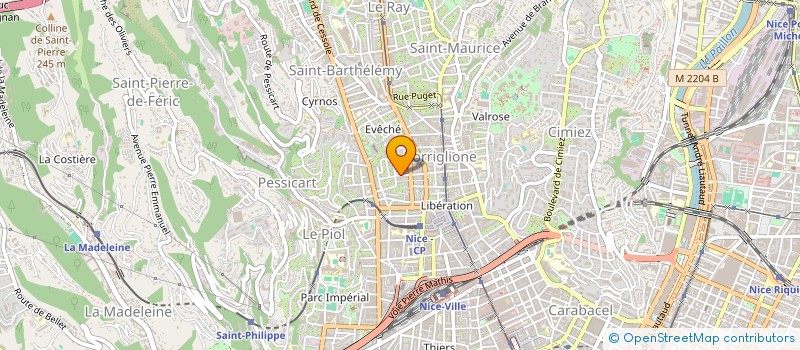 localisation de l'entreprise SCI AZURABLE à NICE
