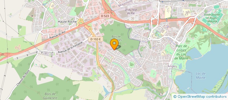 localisation de l'entreprise SCI AZURANJOU à ANGERS