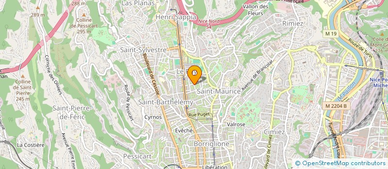 localisation de l'entreprise SCI AZURANTIBES à NICE