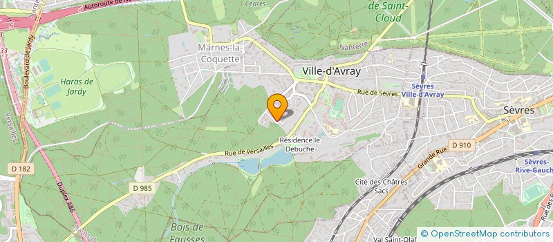 localisation de l'entreprise SCI AZUREA  VILLE-D'AVRAY