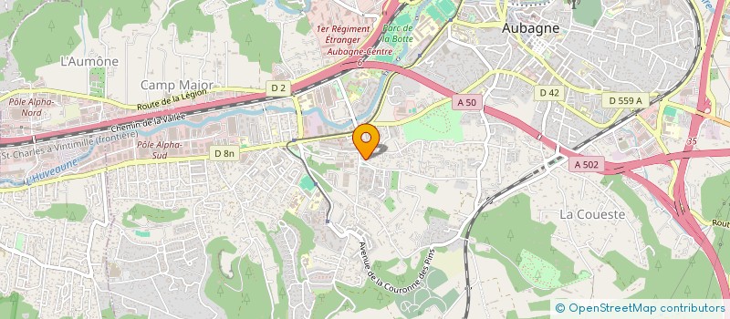 localisation de l'entreprise SCI AZUREENNE à AUBAGNE