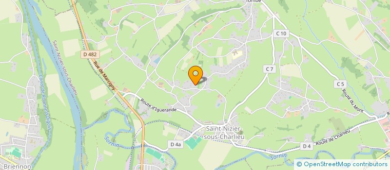 localisation de l'entreprise SCI AZURI DAY  SAINT-NIZIER-SOUS-CHARLIEU