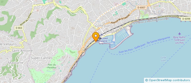 localisation de l'entreprise SCI AZURIA à VALLAURIS