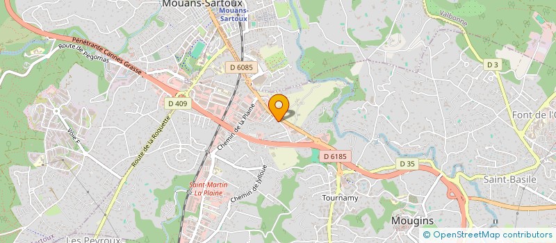 localisation de l'entreprise SCI AZURMEDIMMOBILIER à MOUGINS