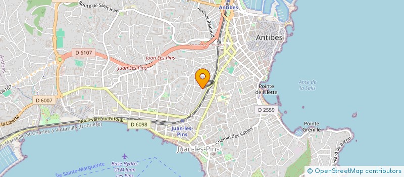 localisation de l'entreprise SCI AZURO à ANTIBES