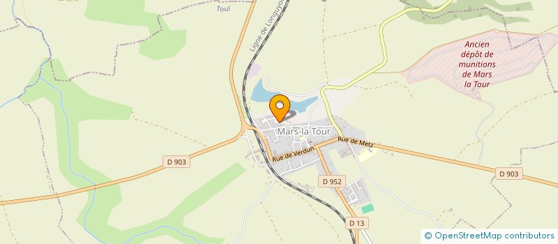 localisation de l'entreprise SCI AZURU  MARS-LA-TOUR