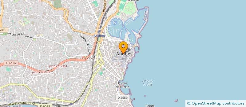 localisation de l'entreprise SCI AZURVILLE à ANTIBES
