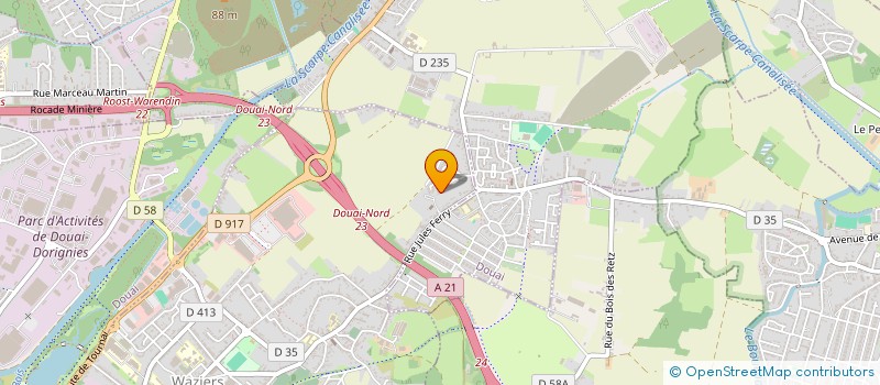 localisation de l'entreprise SCI AZZA N 2  WAZIERS