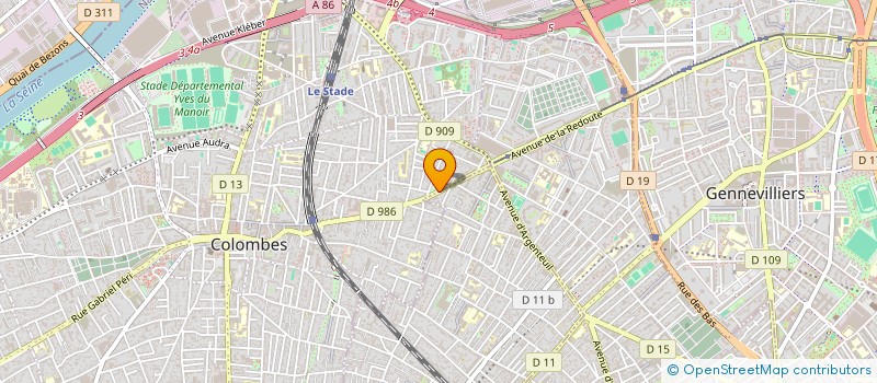 localisation de l'entreprise SCI AZZIFRAN à COLOMBES