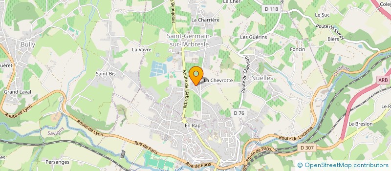 localisation de l'entreprise SCI AZZIZI  SAINT-GERMAIN-NUELLES