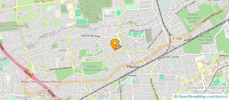 localisation de l'entreprise SCI AZZONI  PESSAC