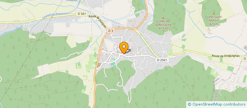 localisation de l'entreprise SCI AZZURA  RIANS