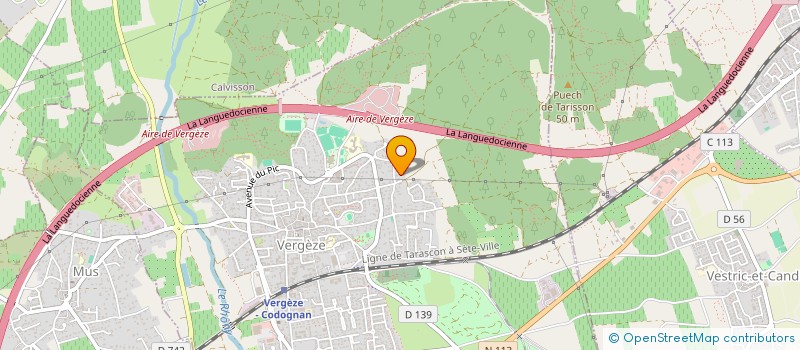 localisation de l'entreprise SCI AZZURA  VERGEZE