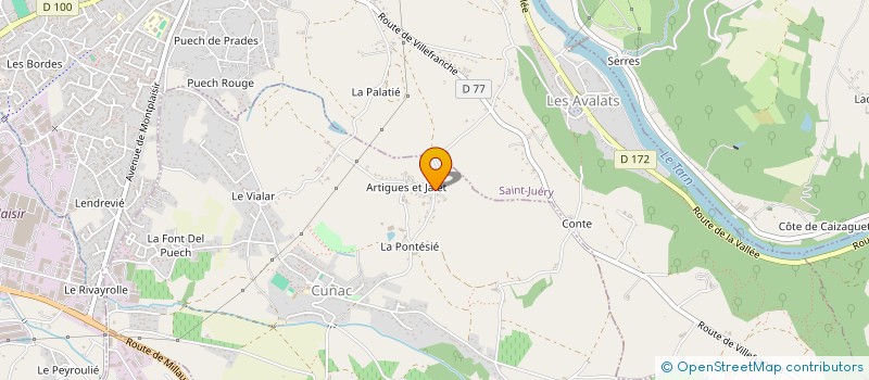 localisation de l'entreprise SCI AZZURA  CUNAC