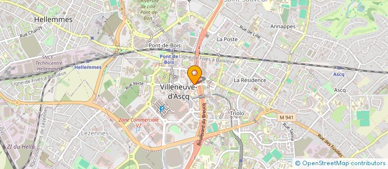 localisation de l'entreprise SCI B 1 à VILLENEUVE-D'ASCQ