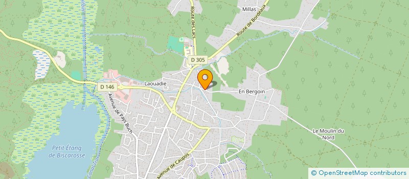 localisation de l'entreprise SCI B 2 B  BISCARROSSE