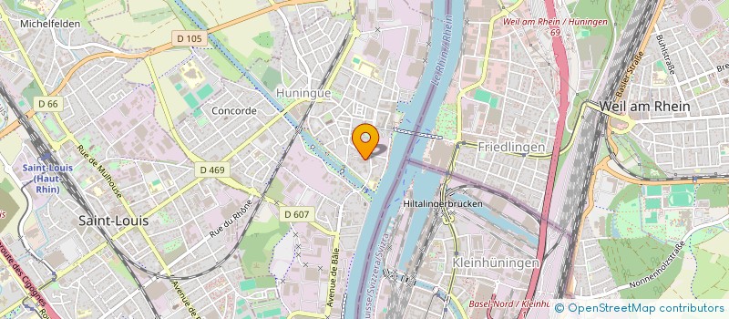 localisation de l'entreprise SCI B 2S  HUNINGUE