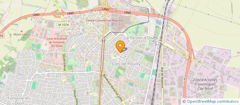 localisation de l'entreprise SCI B à DIJON