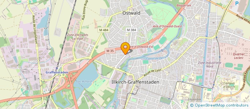 localisation de l'entreprise SCI B.5  OSTWALD