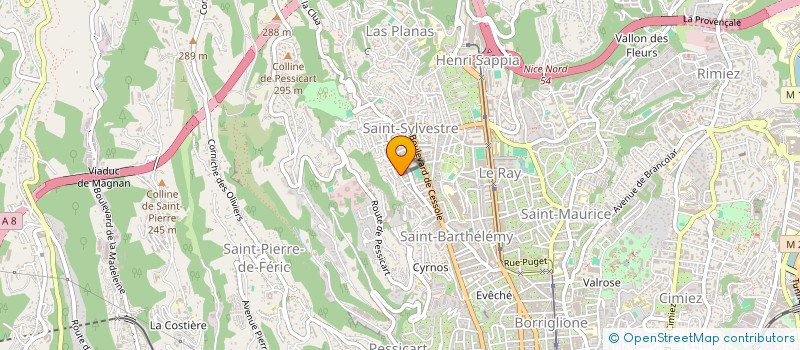 localisation de l'entreprise SCI B  NICE