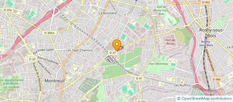 localisation de l'entreprise SCI B A 2V à MONTREUIL
