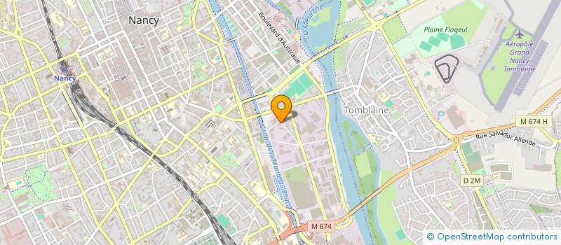 localisation de l'entreprise SCI B A  NANCY