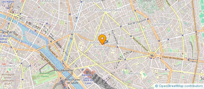 localisation de l'entreprise SCI B.A.B.  PARIS 11